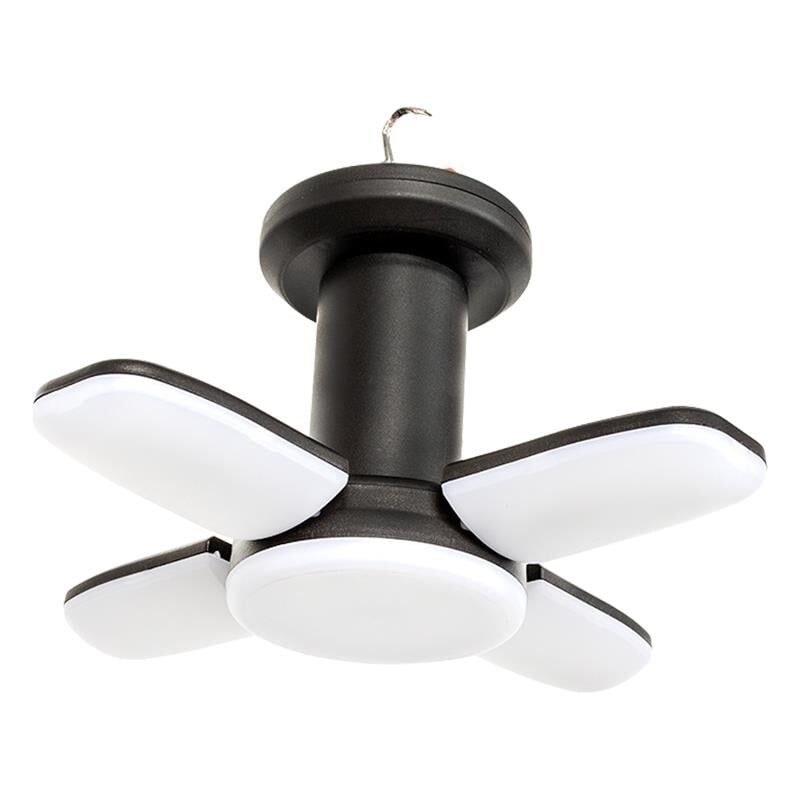 Powermaster Şarjlı Kamp Lambası Aydınlatma 150 Watt Usbli Led Askı Aparatlı 3 Modlu Katlanabilir 4 Kanat