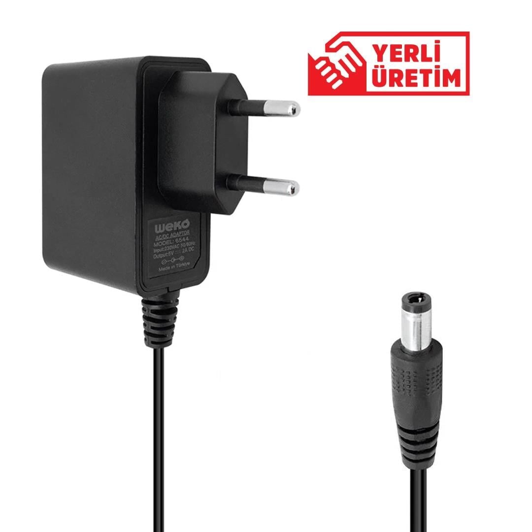 Ayt 5 Volt 2 Amper 10 Watt Plastik Kasa Priz Tipi Adaptör 5.5x2.5 Uçlu Dvr Kayıt Cihazı Neon Aydınlatma Adaptörü