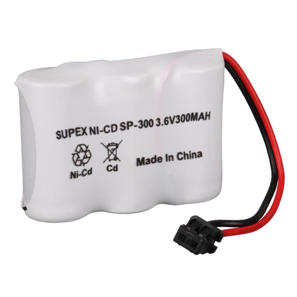 Supex Sp-300 Nı Cd 3 Lü Kısa Açık 3.6 Volt 300 Mah Telsiz Telefon Pili