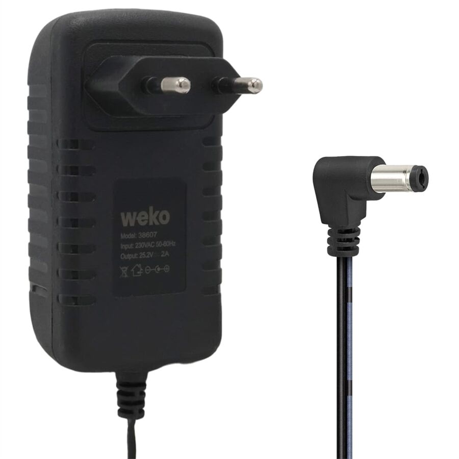 Weko 25.2 Volt - 2 Amper 5.5X2.5Mm Uçlu Yerli Üretim Priz Tipi Adaptör 1.2 Metre Uzunluk
