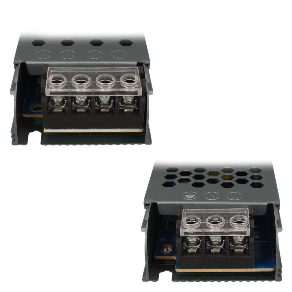 Ayt Ledx ALN-M12125 12 Volt 12.5 Amper 57x24x12mm Ultra Slim Metal Kasa Adaptör Şerit Led Kamera Adaptörü