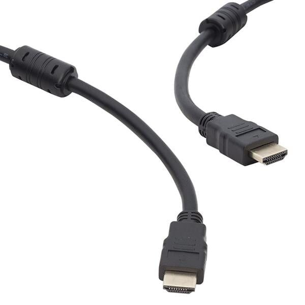 Powermaster Plastik Düz Siyah HDMI Kablo 15 Metre Hdmi Kablosu