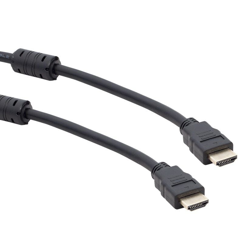 Powermaster Plastik Düz Siyah HDMI Kablo 15 Metre Hdmi Kablosu