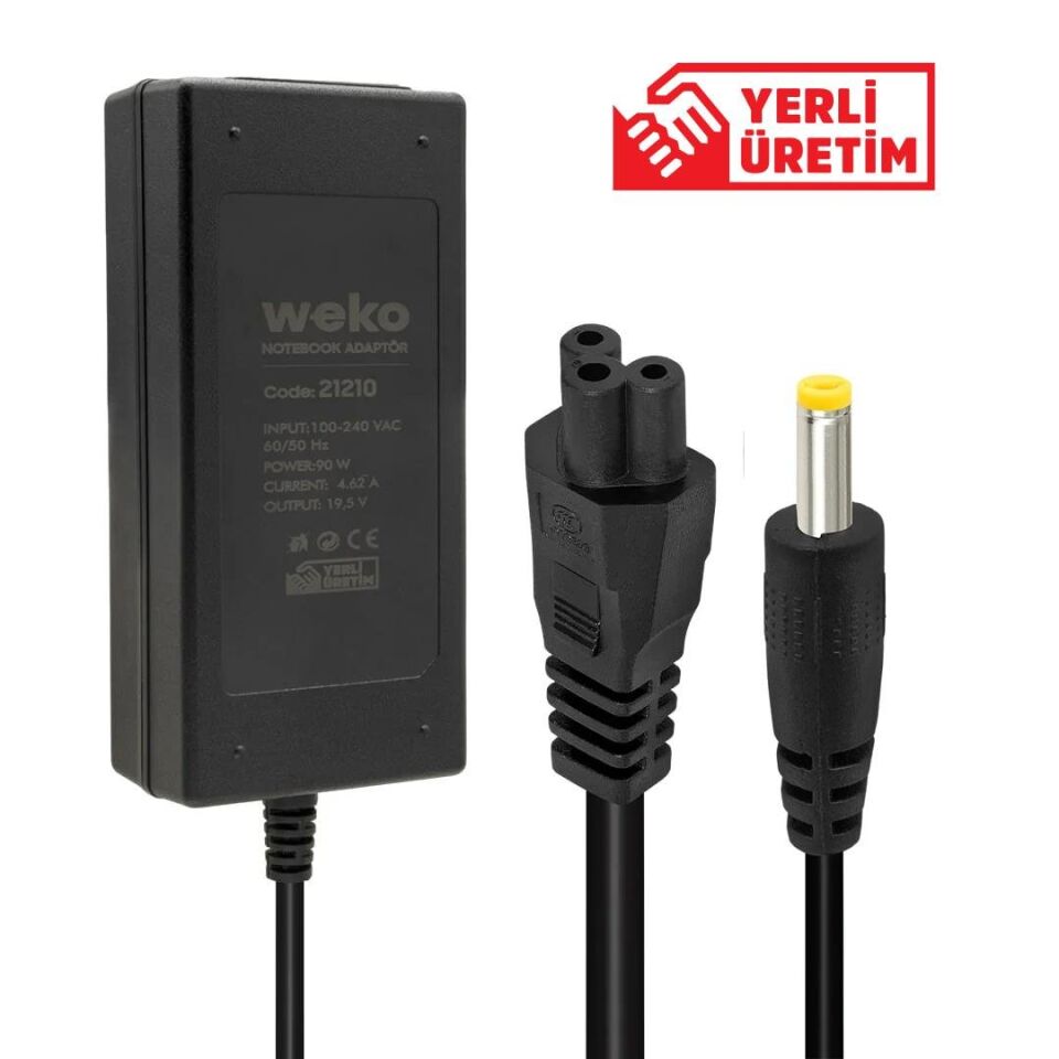 Ayt Weko 19.5 Volt 4.62 Amper 90 Watt 4.0 1.7 Uçlu Notebook Adaptörü