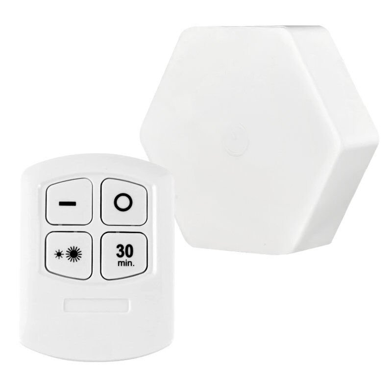 Ayt Powermaster MX-359 Üçlü Altıgen Kumandalı Pilli Dokunmatik Tezgah Altı LED Aydınlatma Lamba Mutfak Dolap İçi