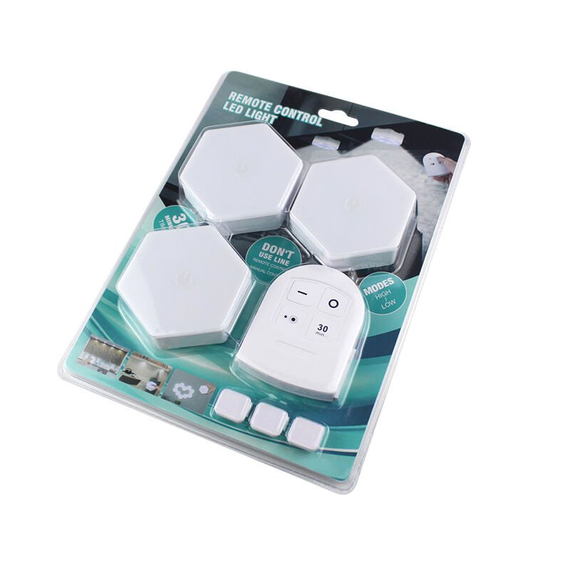 Ayt Powermaster MX-359 Üçlü Altıgen Kumandalı Pilli Dokunmatik Tezgah Altı LED Aydınlatma Lamba Mutfak Dolap İçi