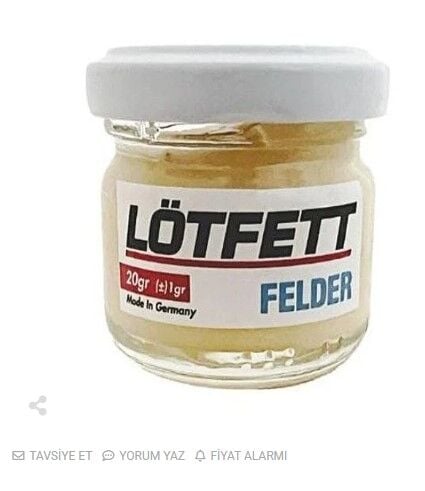 Lötfett 20 Gram Cam Şişede Lehim Pastası