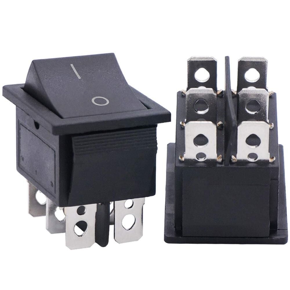 Ayt Geniş Işıksız 6 Pin Aç Kapa On Off Yaylı Açma Kapama Anahtarı Düğme Buton