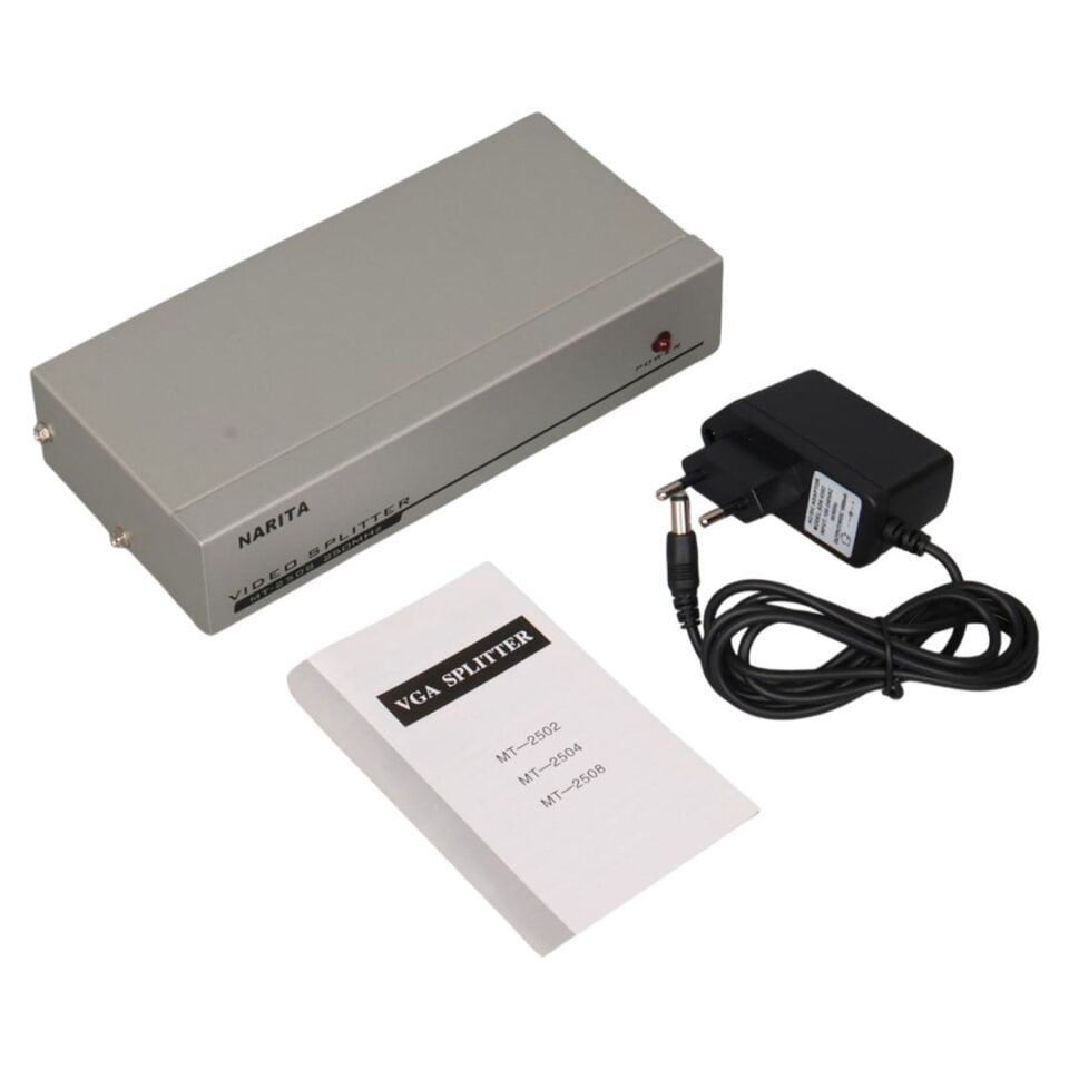Powermaster 8 Port VGA Çoğaltıcı 250 Mhz Splitter Vga Görüntü Çoklayıcı