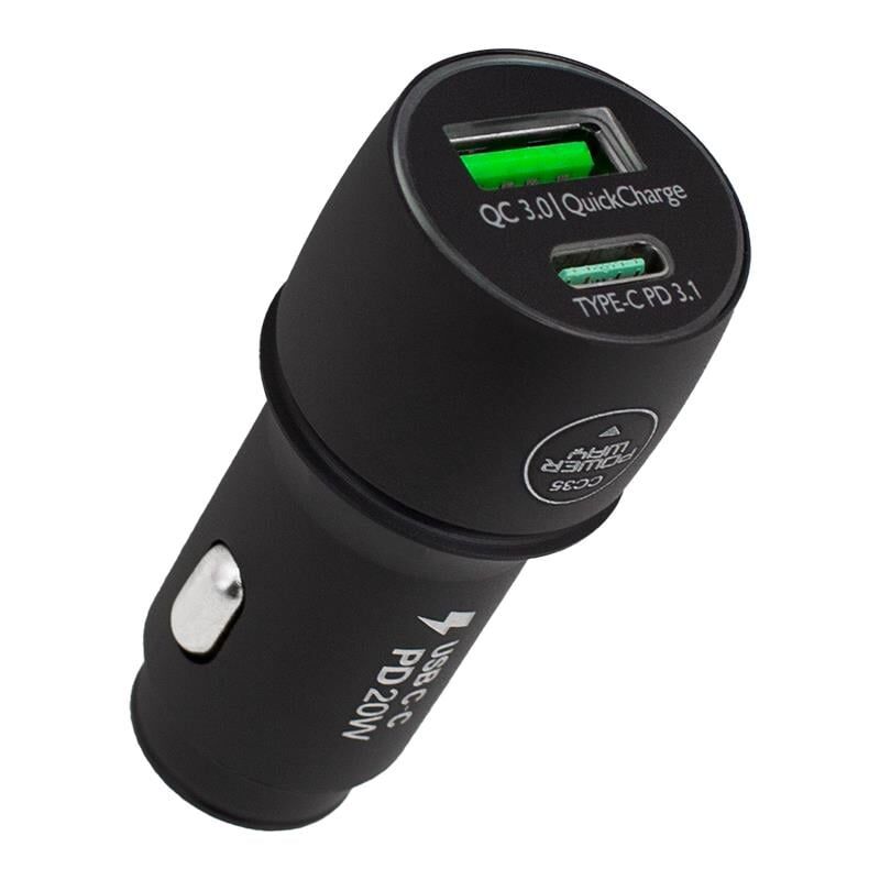Powerway CC35 Yeni Nesil USB-C iPhone To Type-C Araç Şarj Seti PD18W Oto Çakmaklık Şarj Soketi Araç İçin