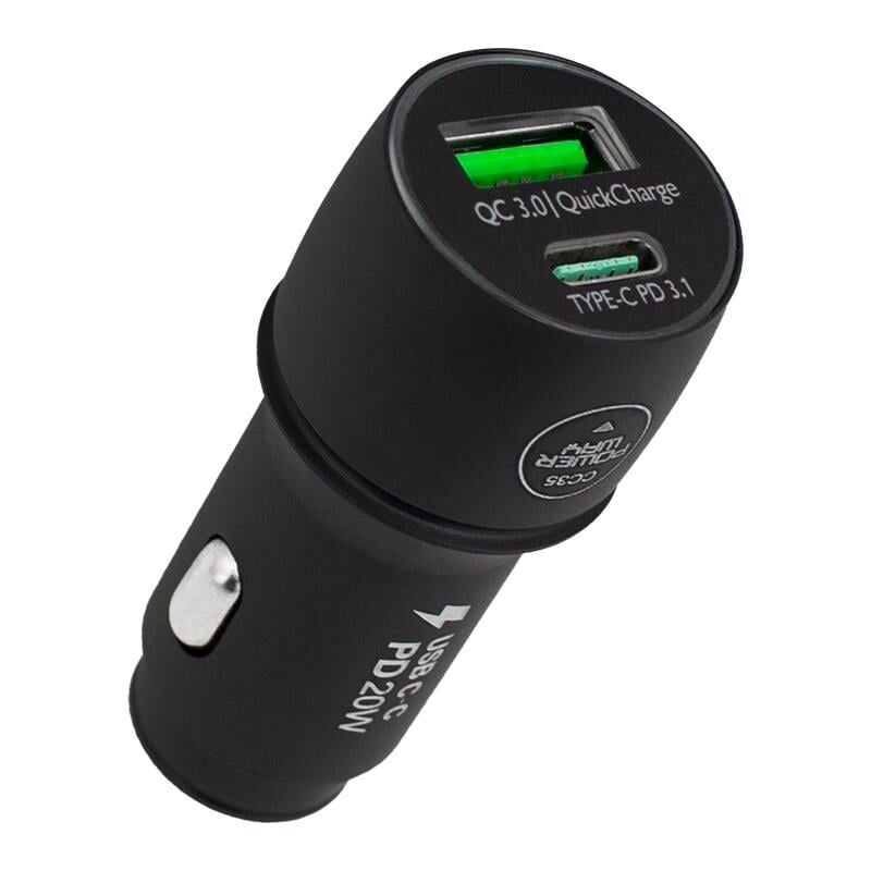 Powerway CC35 Yeni Nesil USB-C iPhone To Type-C Araç Şarj Seti PD18W Oto Çakmaklık Şarj Soketi Araç İçin