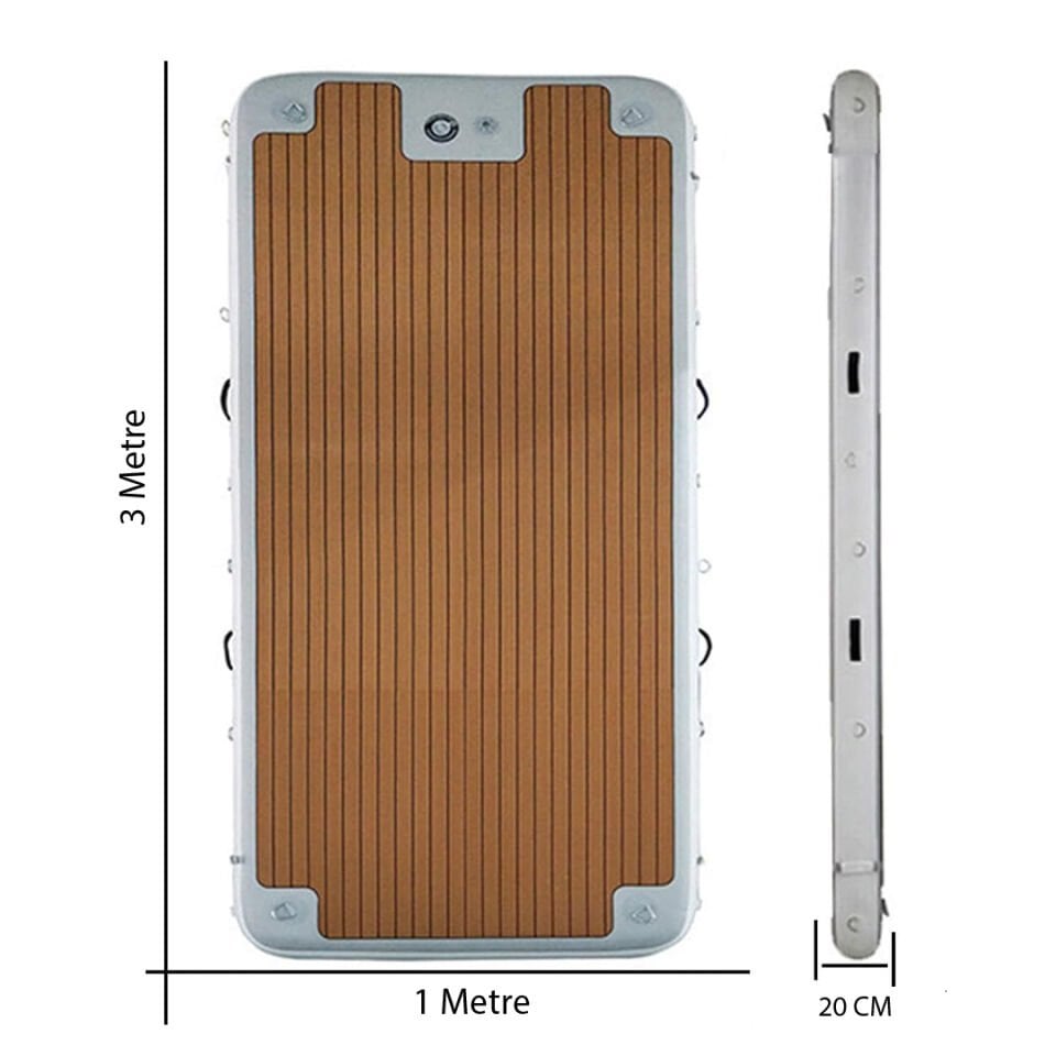 Ayt Sunup SN-24885 Şişme Yüzen Deniz Yatağı İskele Paltform 300x100 Cm 600 Kg Taşır Elektrikli Hava Pompası