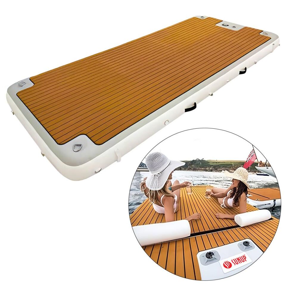 Ayt Sunup SN-24885 Şişme Yüzen Deniz Yatağı İskele Paltform 300x100 Cm 600 Kg Taşır Elektrikli Hava Pompası