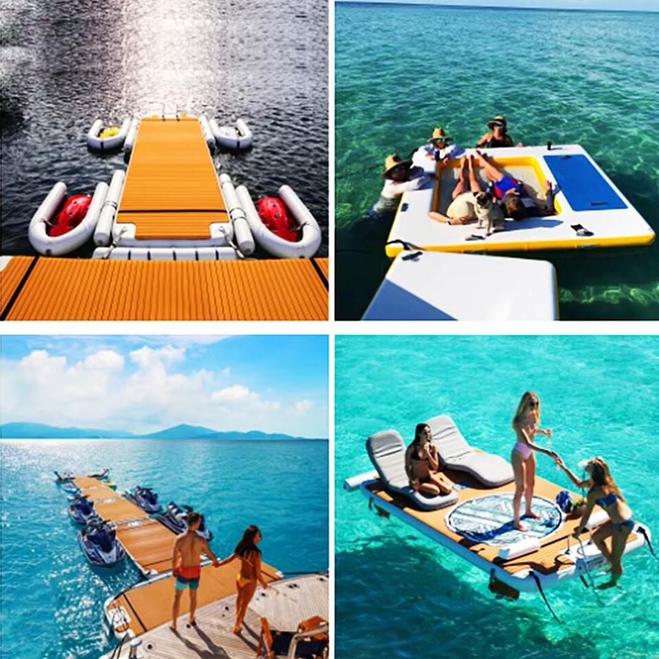 Ayt Sunup SN-24885 Şişme Yüzen Deniz Yatağı İskele Paltform 300x100 Cm 600 Kg Taşır Elektrikli Hava Pompası