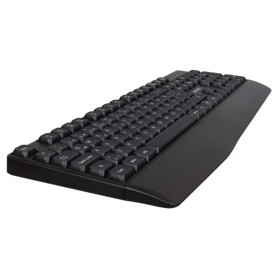 Philips SPK634B USB Kablosuz Ofis Tipi Siyah Numpadli Türkçe Q Klavye