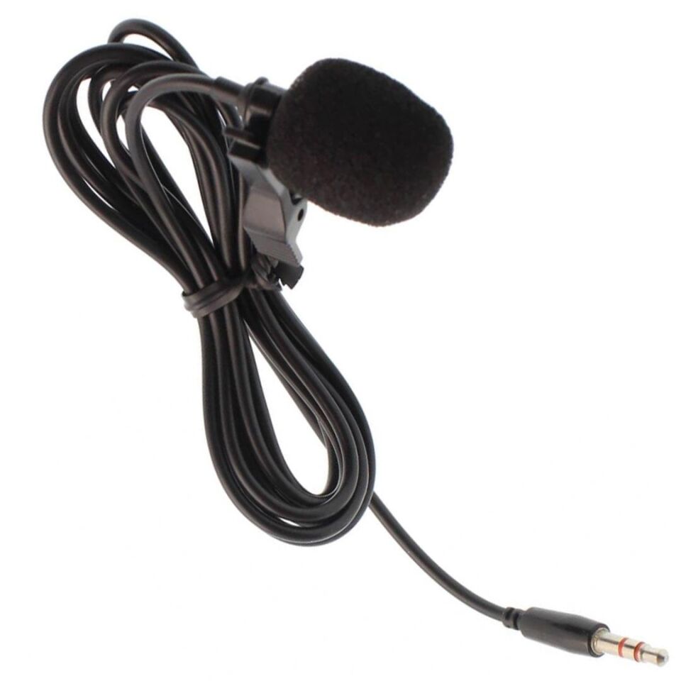 HELLO HL-5344 3.5 MM 3 BOĞUMLU AUX KABLOLU YOUTUBER YAKA MİKROFONU