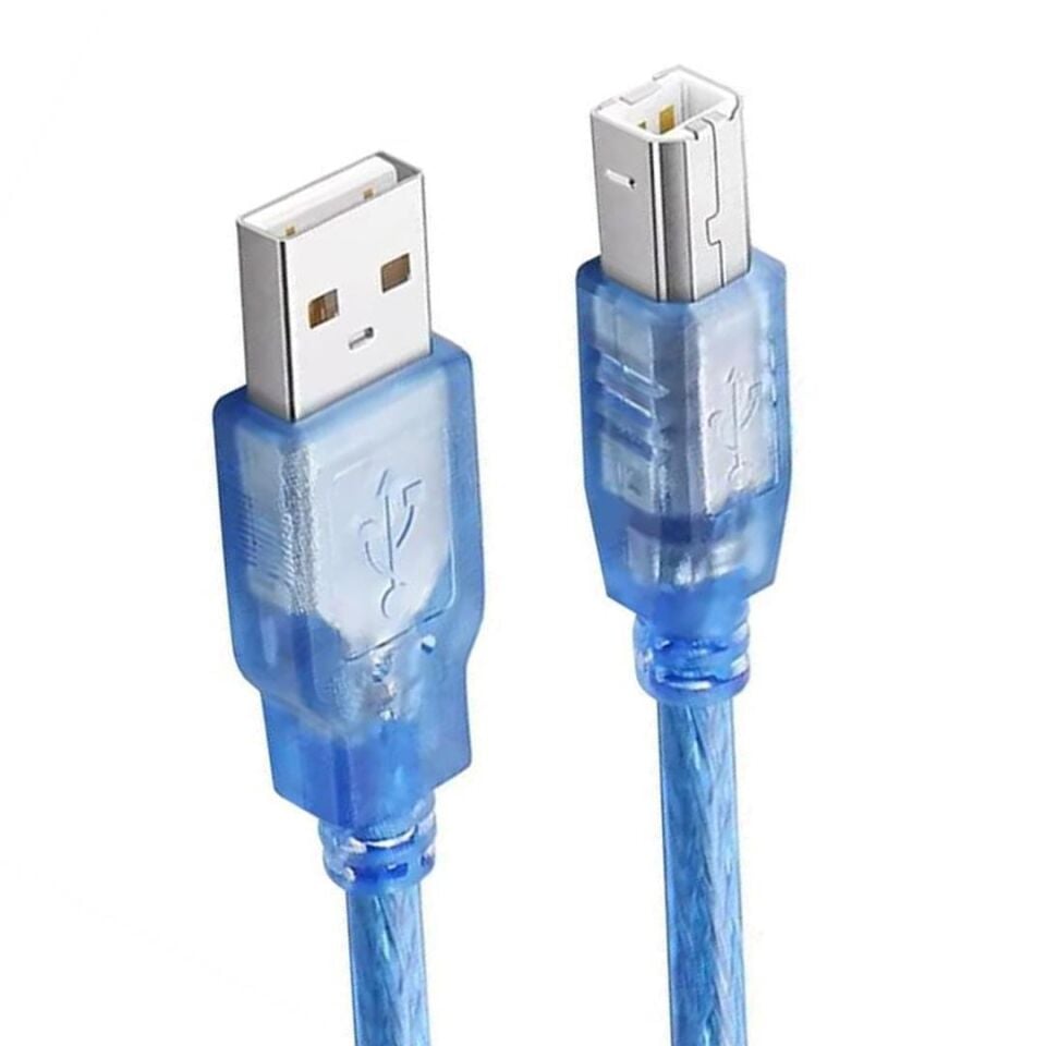 Ayt Fully G-534D Şeffaf Mavi Usb 2.0 Yazıcı Canon Pc Bilgisayar Yazıcı Kablosu