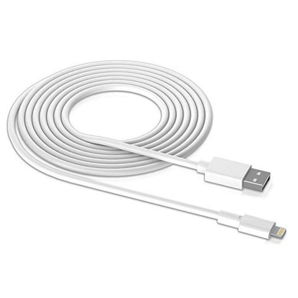Ayt Powermaster PM-24123 Beyaz 3 Metre iphone Lightning Telefon Şarj Data Kablosu