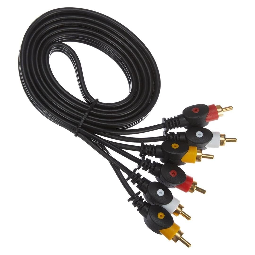 Ayt 3 Rca 3 Rca 20 Metre Kablo 2 Ucu Renkli Kablo Ses Görüntü Kablosu