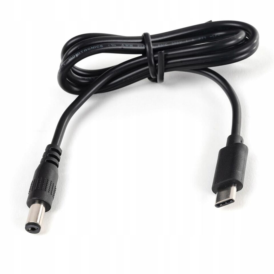 Ayt PM-23883 Type-c To 5.5X2.5Mm 1 Metre Güç Kablosu Type-c Girşini Adaptörü Jack Girşine Dönüştürücü Kablo