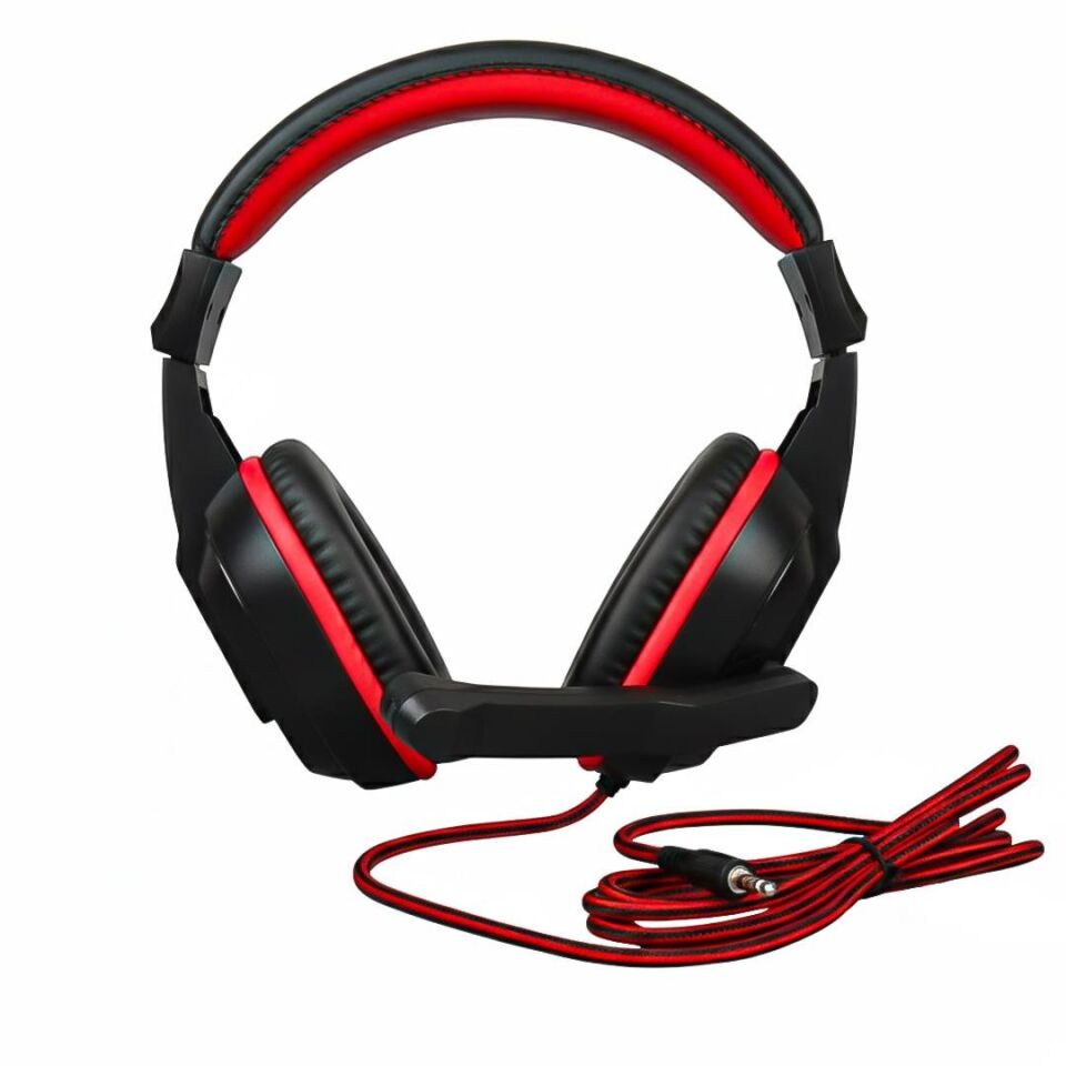 HELLO HL-5351 3.5MM STEREO KABLOLU LEDLİ MİKROFONLU SİYAH OYUNCU KULAKLIK