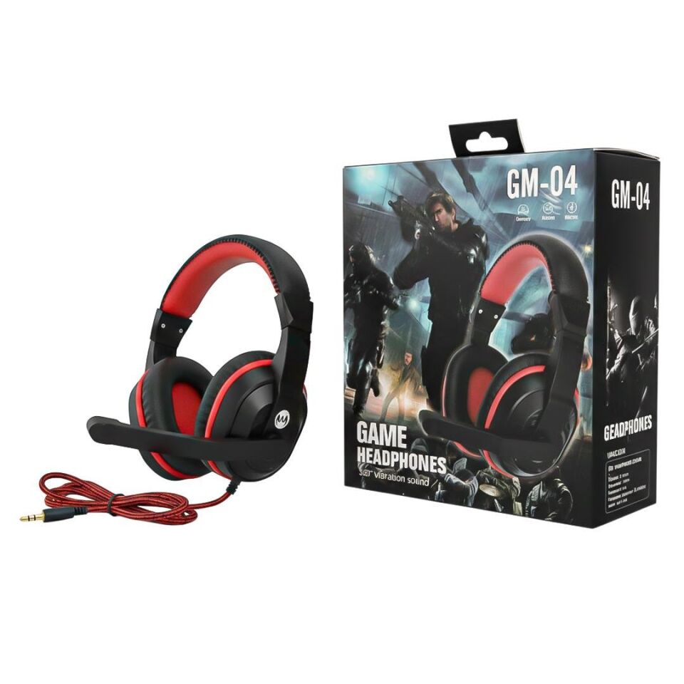 HELLO HL-5351 3.5MM STEREO KABLOLU LEDLİ MİKROFONLU SİYAH OYUNCU KULAKLIK