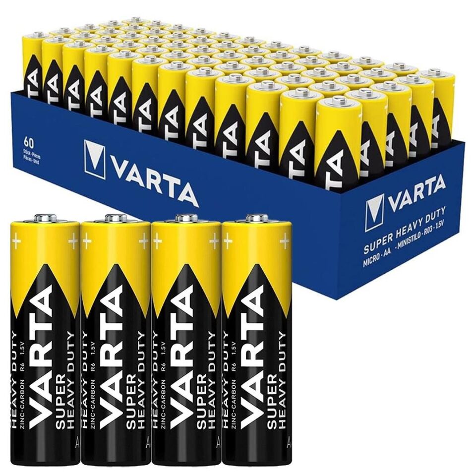 Varta Superlife Çinko AA Kalem Pil 60'lı Paket