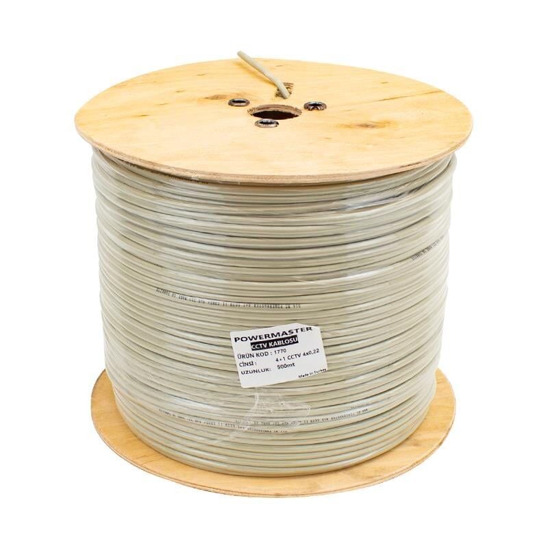 Ayt 4+1x0.22 CCTV Kamera Kablosu 500 Metre Kamera Dvr Kayıt Cihazı Arası Kablo