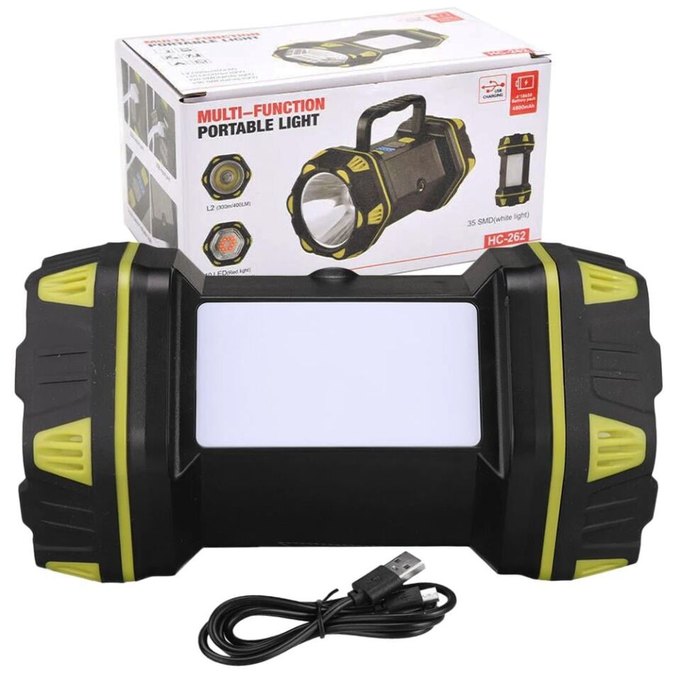 Ayt Powermaster Çok Fonksiyonlu Taşınabilir Işıldak Kamp Ev Tipi El Feneri Led Aydınlatma HC-262