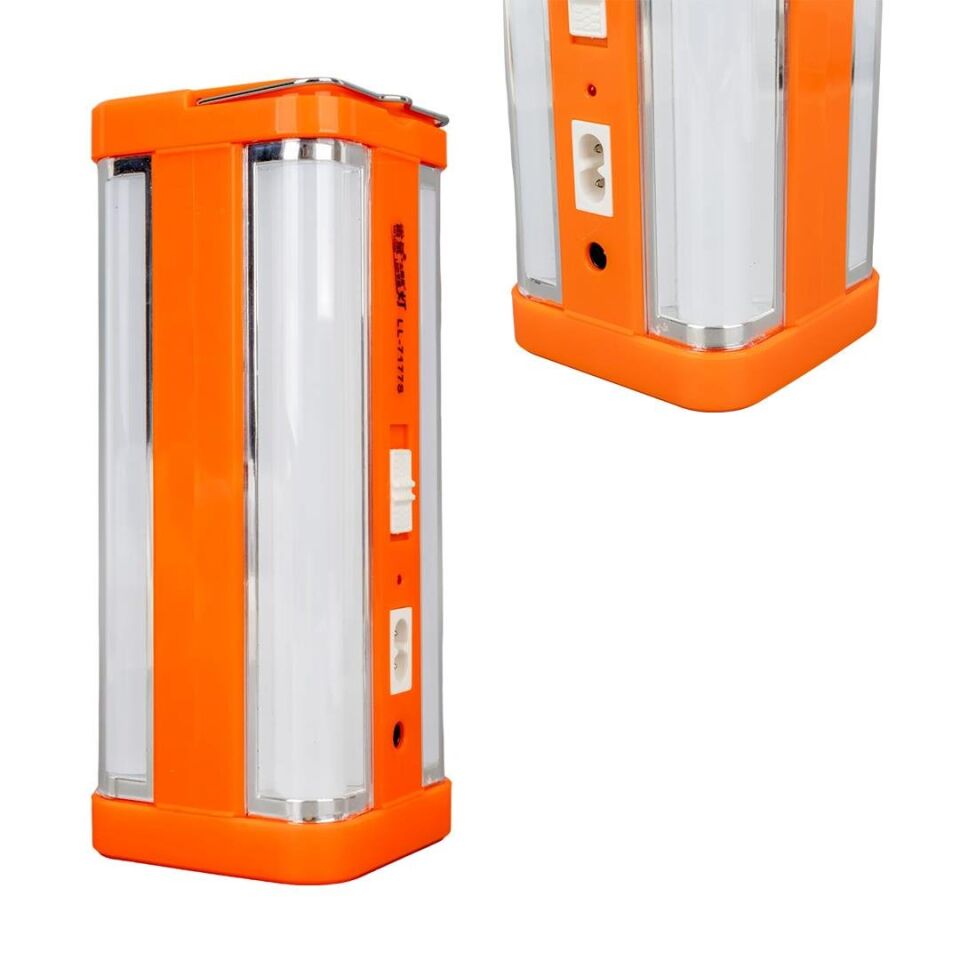 Powermaster LL-7177S Taşınabilir Şarjlı Kamp Lambası Aydınlatma El Feneri Işıldak Su Geçirmez 2 Kademeli