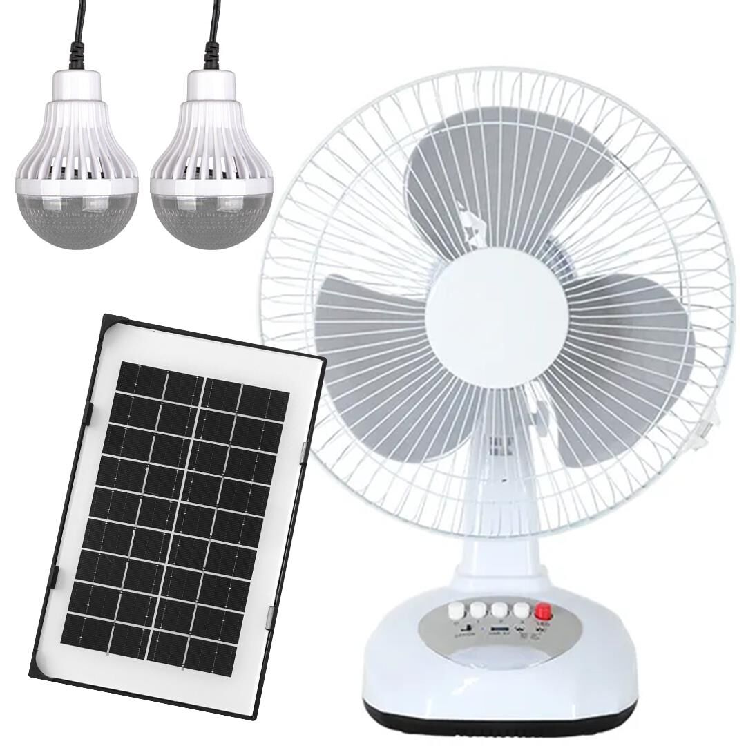 Powermaster PM-22009 3 Kademeli Şarjlı Solarlı Fan Vantilatör Ampul Lamba Ledli Kamp Tipi Powerbank