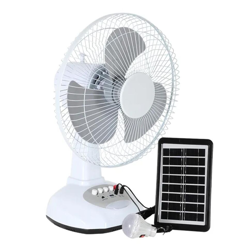 Ayt Powermaster PM-22009 3 Kademeli Şarjlı Solarlı Fan Vantilatör Ampul Lamba Ledli Kamp Tipi Powerbank