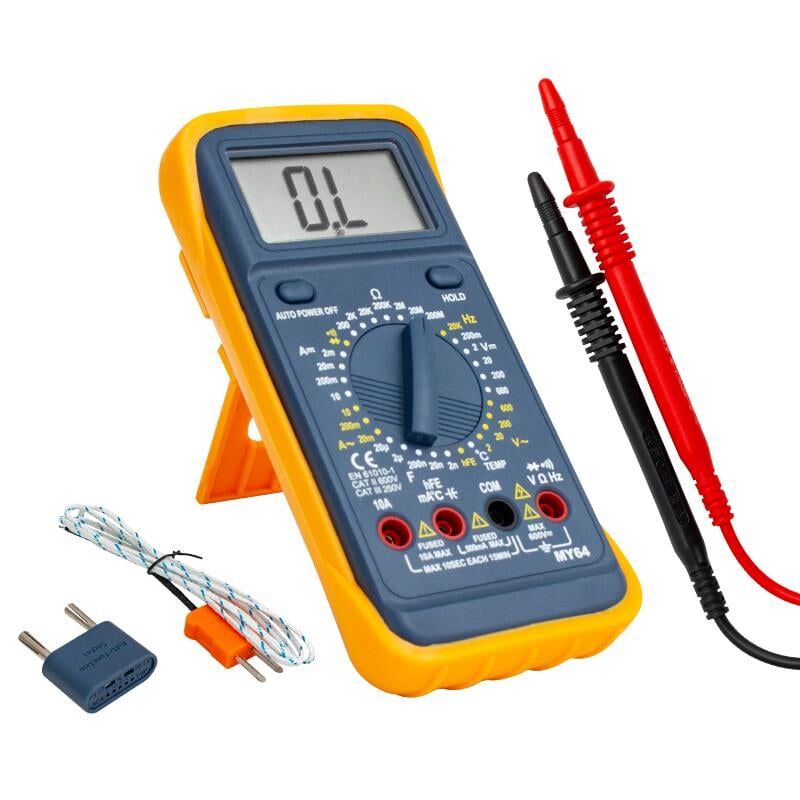 Powermaster MY-64 Dijital Multimetre Ölçü Aleti Dijital Ölçüm Cihazı Ac Dc Voltaj Akım