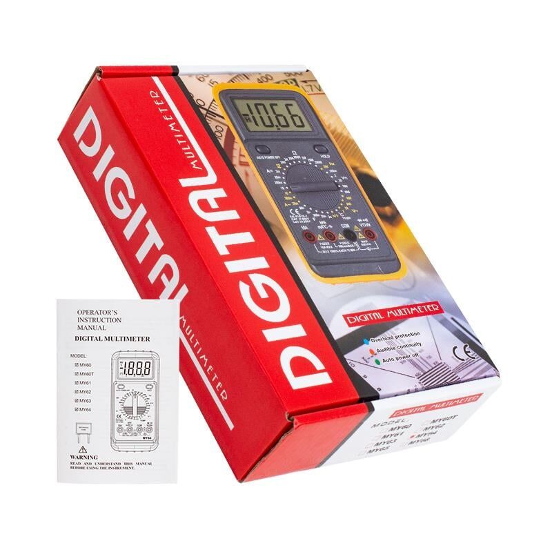 Powermaster MY-64 Dijital Multimetre Ölçü Aleti Dijital Ölçüm Cihazı Ac Dc Voltaj Akım