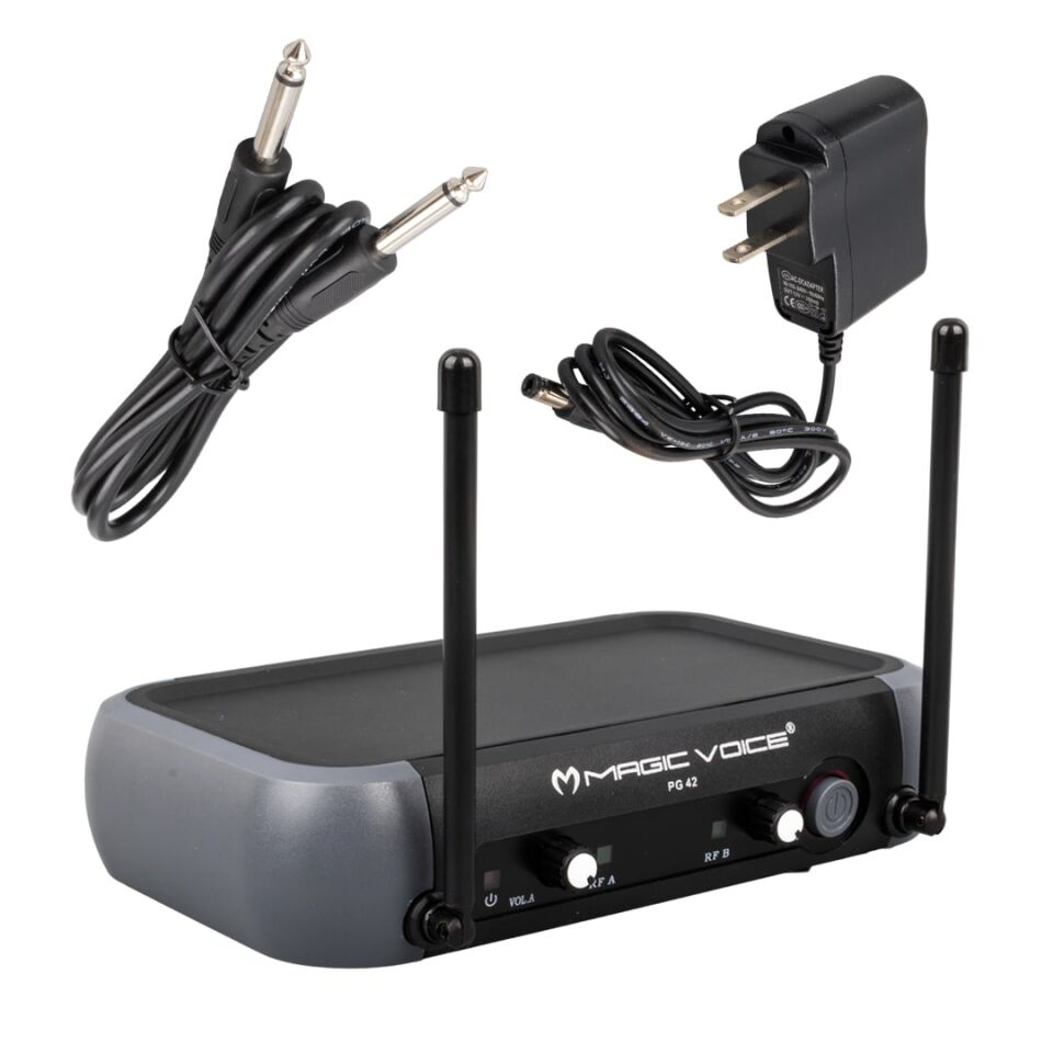 Magicvoice PG-42X Vhf 2 Adet El Kablosuz Volüm Ses Kontrollü Telsiz Mikrofon Kablosuz El Mikrofonu