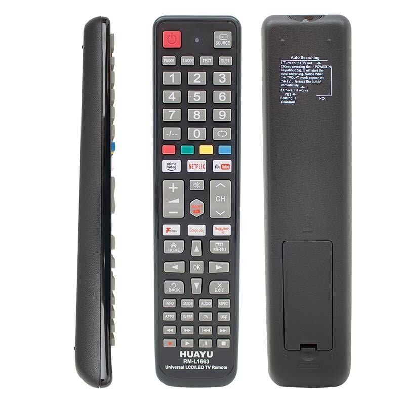 Ayt Huayu RM-L1663 Netflix YouTube Prime Video-Google Play Tuşlu Universal Lcd Led Tv Kumandası Akıllı Kumanda