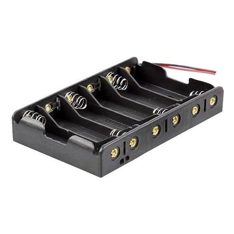 Ayt Powermaster Yan Yana 6 lı AA Kalem Pil Yuvası IC-234B 92x57 Mm