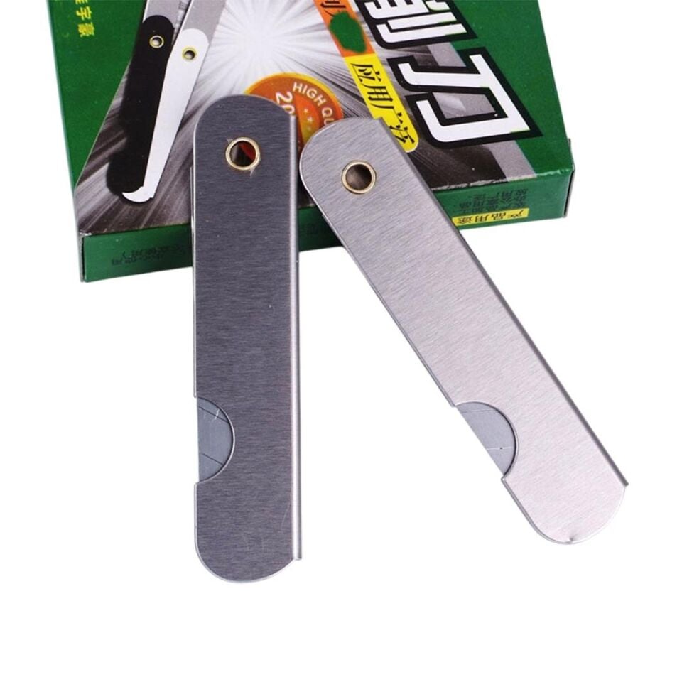 Powermaster PM-28650 Tekli Katlanır Falçata Maket Bıçağı Paslanmaz Çelik