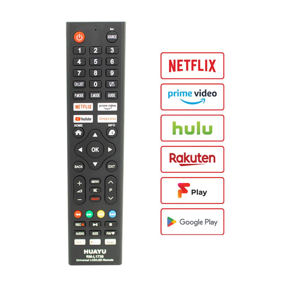 Ayt Rm-L1730 Lg Samsung Tcl Toshiba Philips Netflix YouTube Prime Video Google Play Tuşlu Universal Lcd Tv Kumandası