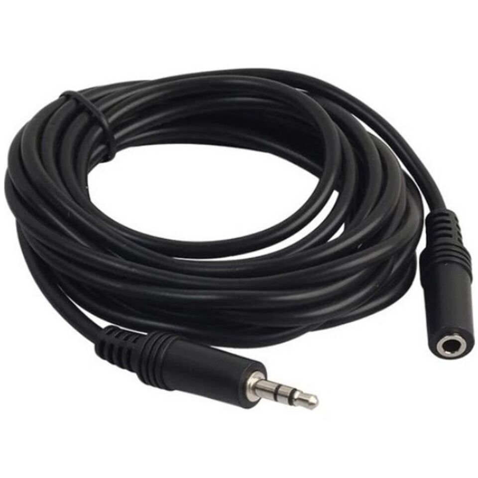 POWERMASTER 3.5 MM STEREO ERKEK / DİŞİ 5 METRE AUX UZATMA KABLOSU