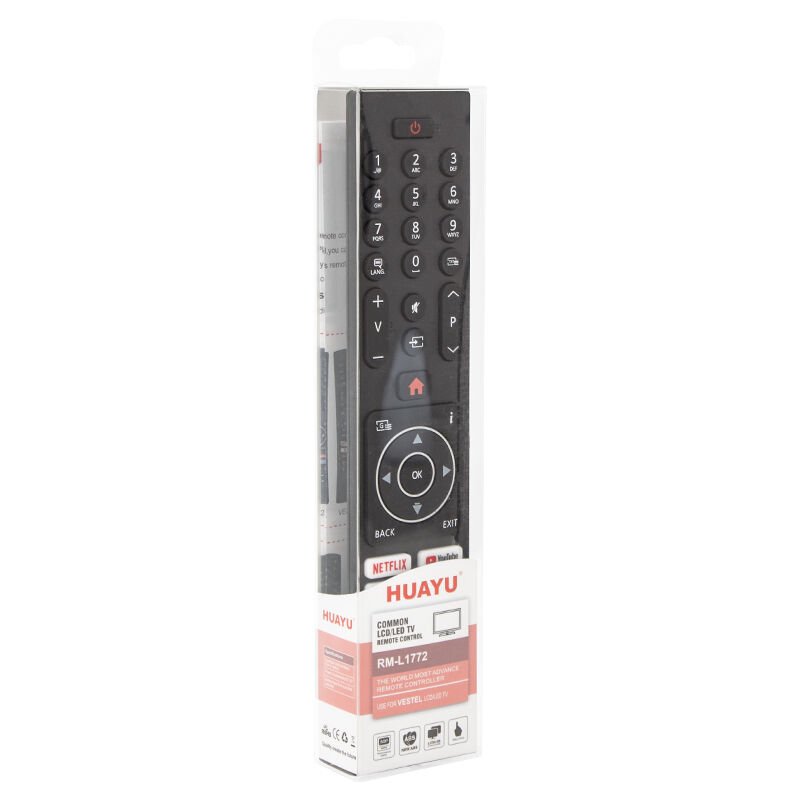 Ayt Huayu RM-L1772 Netflix YouTube Twitch Prime Video Tuşlu Universal Lcd Led Tv Kumandası