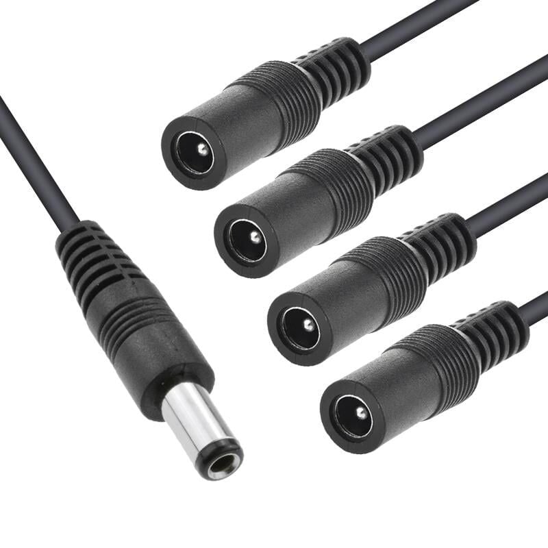 Ayt Power Erkek To 4 Dişi Power Kablo Çoklayıcı Kamera Dvr Güç Kablosu PM-7718 Güvenlik Kamerası Enerji Elektrik