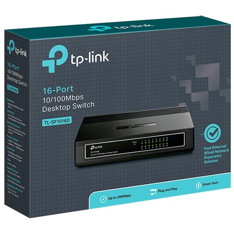 TP-Link TL-SF1016D 16 Port 10-100 Mbps Ethernet Switch
