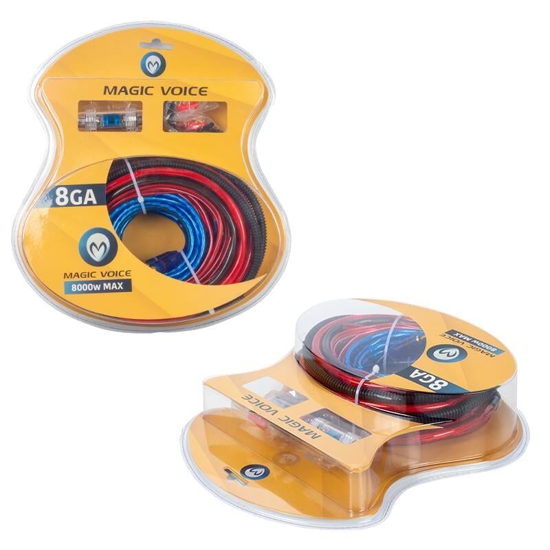 Magicvoice ST-4G 4 GA Oto Anfi Kablo Seti Amfi Ses Teyp Sistemi Kabloları