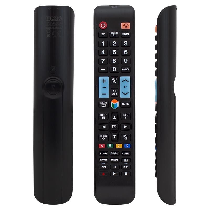 Samsung RM-D1078 - UE40F6470 - 49KS9500 - UE55KU7350UXTK - UE60KU7000UXTK Source Tuşlu Lcd Led Tv Kumandası