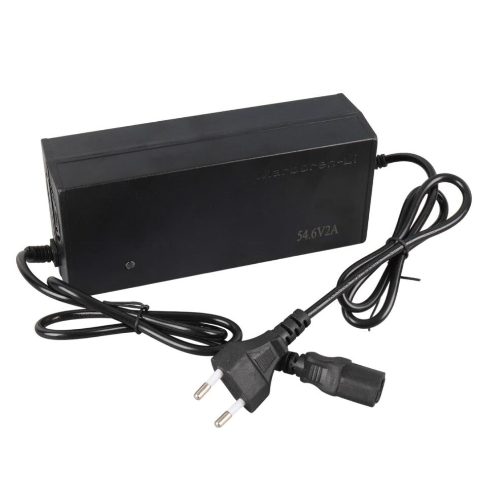 Powermaster Li-İon Lityum Piller İçin 54.6 Voltaj 2 Amper Elektrikli Bisiklet Scooter Şarj Cihazı Aleti