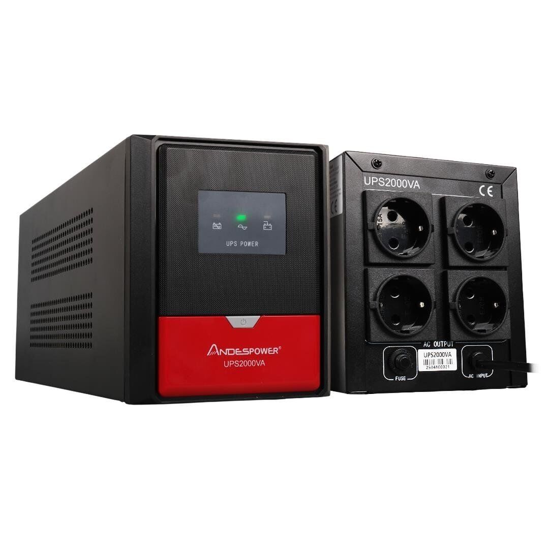 Andespower UPS2000VA 2000VA 12V9Ahx2 Ups Kesintisiz Güç Kaynağı Line İnteraktif