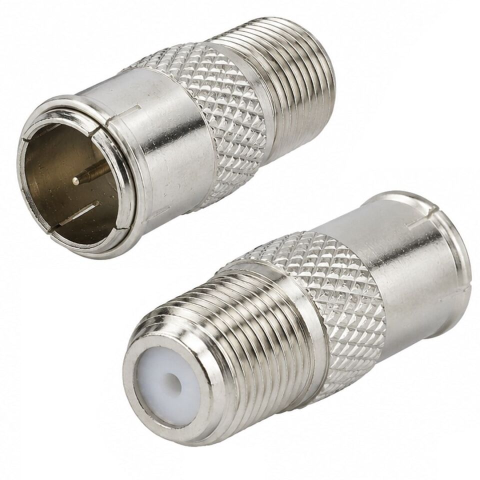 Powermaster PM-2627 Düz Tip Dişi-Erkek Dönüştürücü Hızlı F Konnektör