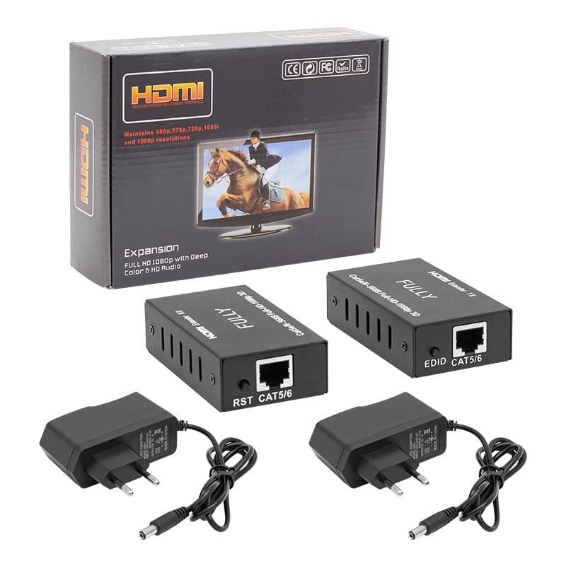 Fully 608H Hdmı To Cat5 Cat6 60 Metre Uzatıcı Extender
