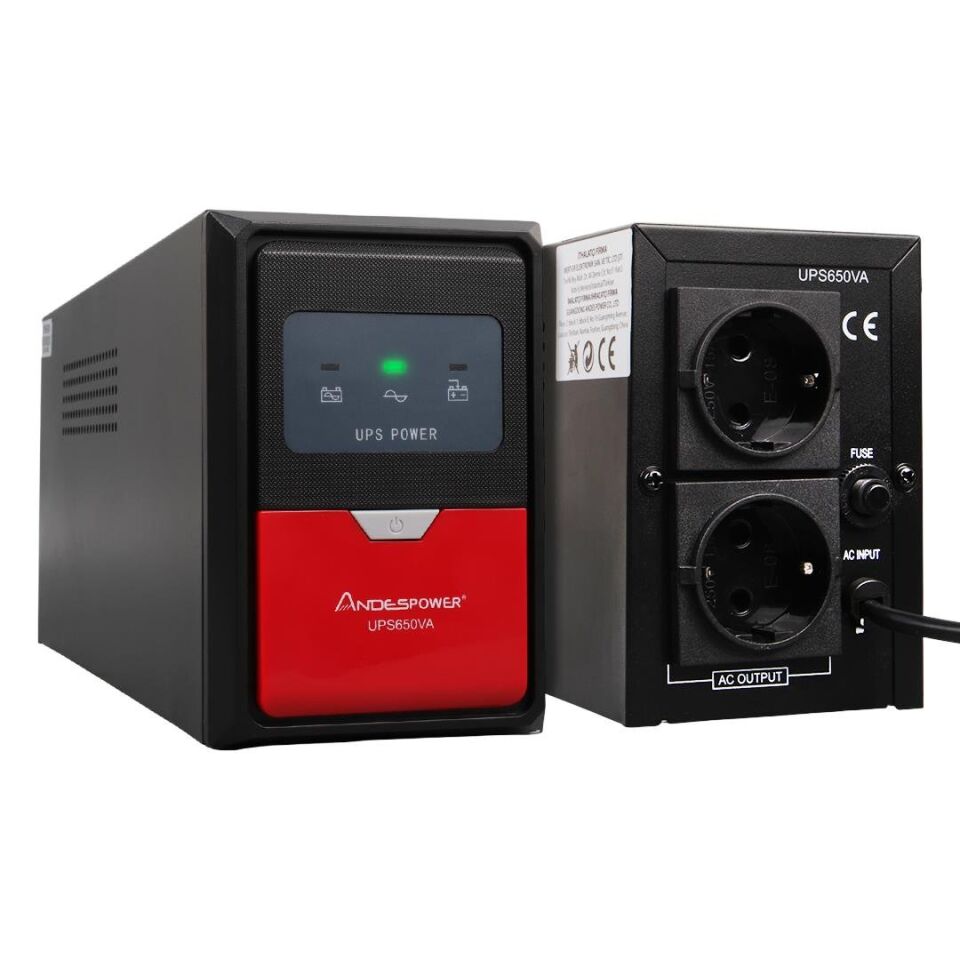 Andespower UPS650VA 650VA 12V7.5AH Ups Kesintisiz Güç Kaynağı Line İnteraktif